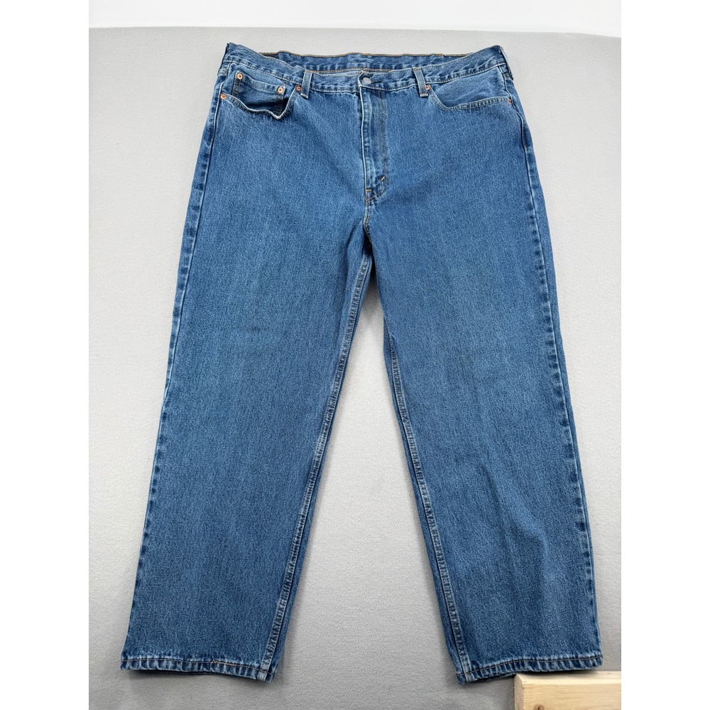 Levis 550 Relaxed Fit Jeans Mens 42x29 (42x28) Medium Wash Blue Denim Workwear